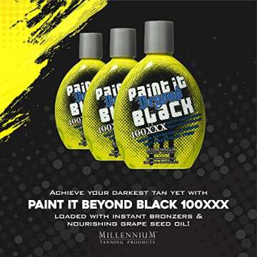 Millennium Tanning Paint it Beyond Black 100 XXX, 13.5 Oz