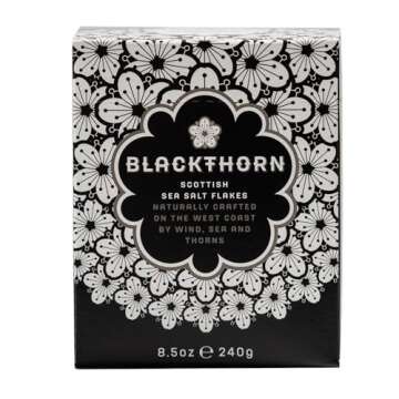 Blackthorn Scottish Gourmet Sea Salt Flakes - Natural & Unrefined, 8.5oz Box