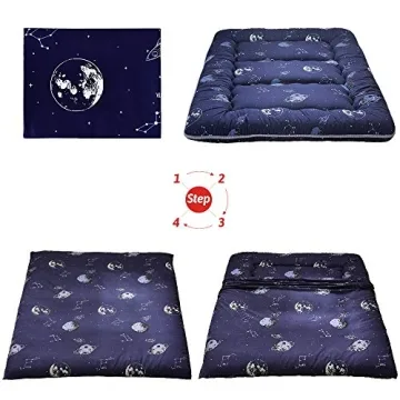 Versatile Navy Space Adventure Japanese Floor Futon Mattress