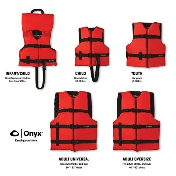 ONYX Life Jacket - Adjustable, Universal Fit for All Ages