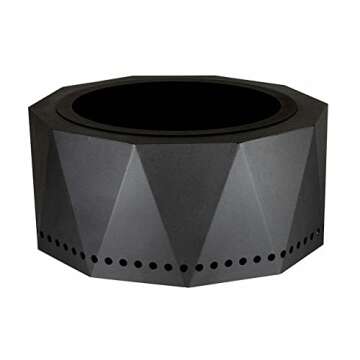 Blue Sky Outdoor Living Ridge Portable Fire Pit - Efficient and Smokeless Companion for Your Outdoor...