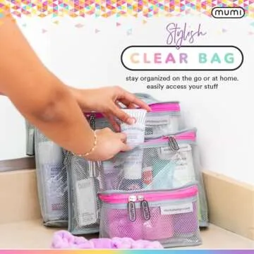 MUMI Travel Toiletry Bag Set – Durable & Stylish Organizers
