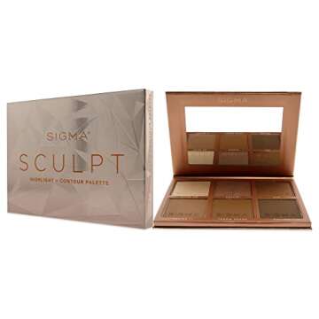 SIGMA Sculpt Highlight Plus Contour Palette for Flawless Skin