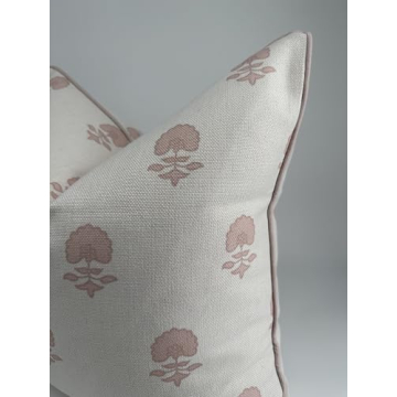 Elegant Jillien Harbor Pink Pillow Cover for Grandmillennial Style
