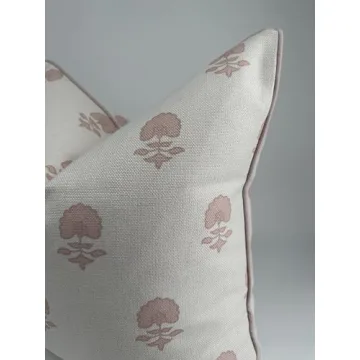 Elegant Jillien Harbor Pink Pillow Cover for Grandmillennial Style