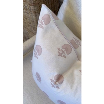 Elegant Jillien Harbor Pink Pillow Cover for Grandmillennial Style