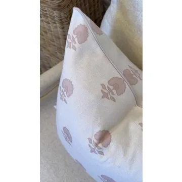 Elegant Jillien Harbor Pink Pillow Cover for Grandmillennial Style