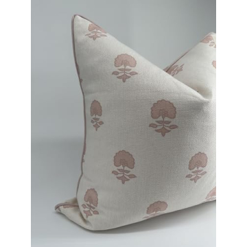 Elegant Jillien Harbor Pink Pillow Cover for Grandmillennial Style
