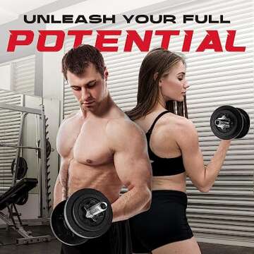 Versatile Yes4All Adjustable Dumbbell Set - 60lb Total Weight