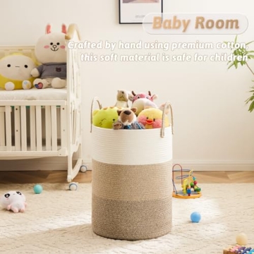 Artfeel Laundry Basket - Stylish Cotton Rope Hamper for Home