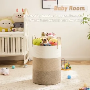 Artfeel Laundry Basket - Stylish Cotton Rope Hamper for Home