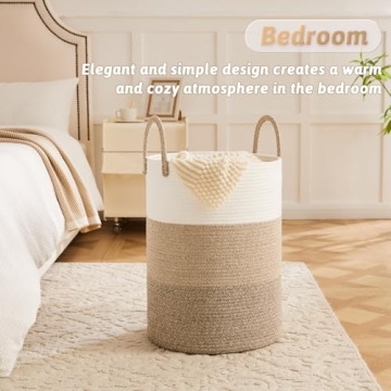 Artfeel Laundry Basket - Stylish Cotton Rope Hamper for Home