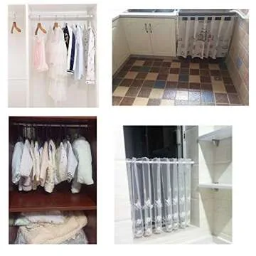 Versatile Cupboard Bars Tension Rods for Home Organization