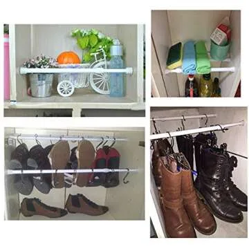 Versatile Cupboard Bars Tension Rods for Home Organization