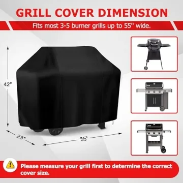 iCOVER 55 Inch Waterproof Grill Cover for BBQ Protection