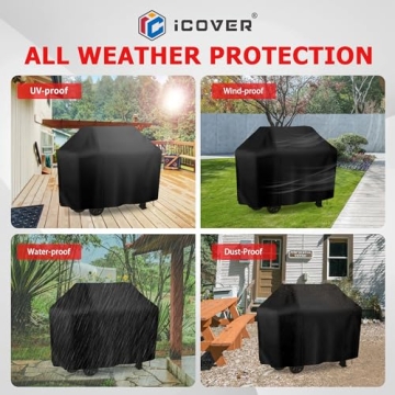 iCOVER 55 Inch Waterproof Grill Cover for BBQ Protection