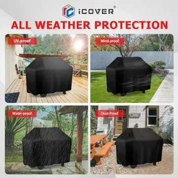 iCOVER 55 Inch Waterproof Grill Cover for BBQ Protection