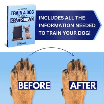 Dog Scratch Pad for Nails – Stress Free Dog Nail Trimmer - Adjustable Scratch Square for Dogs – Training Guide Included - Dog Nail Scratch Board – Alternative to Dog Nail Clippers – 16.5 X 10.25 Inch