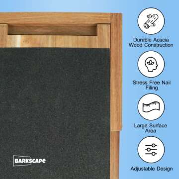 Dog Scratch Pad for Nails – Stress Free Dog Nail Trimmer - Adjustable Scratch Square for Dogs – Training Guide Included - Dog Nail Scratch Board – Alternative to Dog Nail Clippers – 16.5 X 10.25 Inch