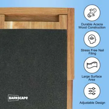 Dog Scratch Pad for Nails – Stress Free Dog Nail Trimmer - Adjustable Scratch Square for Dogs – Training Guide Included - Dog Nail Scratch Board – Alternative to Dog Nail Clippers – 16.5 X 10.25 Inch