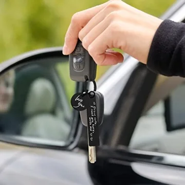 Drive Safe Keychain Romantic Gift for Loved Ones Black Love