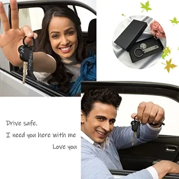 Drive Safe Keychain Romantic Gift for Loved Ones Black Love