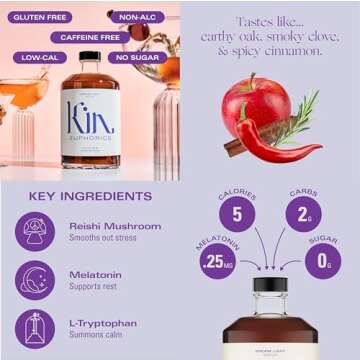 Functional Non Alcoholic Spirits Sleep Social Duo | High Rhode & Dream Light 16.9 oz Each | Elevate ...