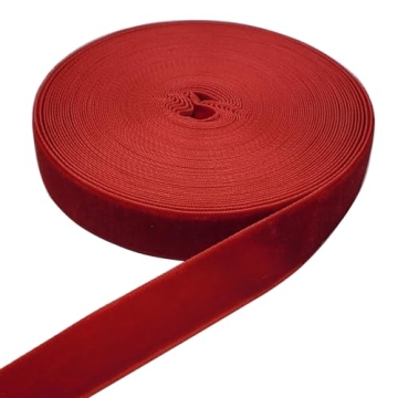 10 Yards Velvet Ribbon Spool (Red, 5/8")