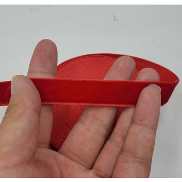 10 Yards Velvet Ribbon Spool (Red, 5/8")