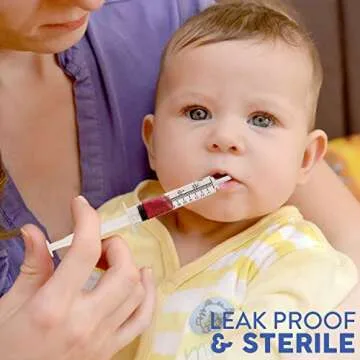 Care Touch 10ml Syringe with Luer Slip Tip - 100 Sterile Syringes – No Needle Great for Dispensing Oral Medicine and Home Care