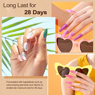 Lavender Violets 36 Color Dip Powder Nail Kit for All