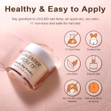 Lavender Violets 36 Color Dip Powder Nail Kit for All