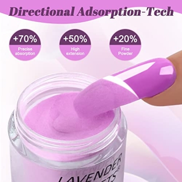 Lavender Violets 36 Color Dip Powder Nail Kit for All