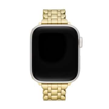 Kate Spade New York Women's Gold-tone Scallop Stainless Steel Bracelet Band for Apple Watch, 38/40/4...