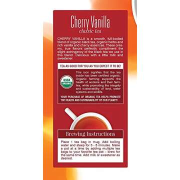 Davidson's Cherry Vanilla Tea - Organic Delight in Every Cup