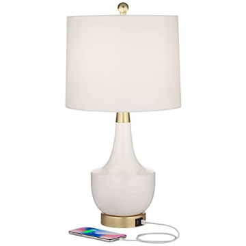 Stylish 360 Lighting Nesbit USB Table Lamps Set for Home