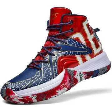 High Top Kids Basketball Shoes - Breathable & Cushioned