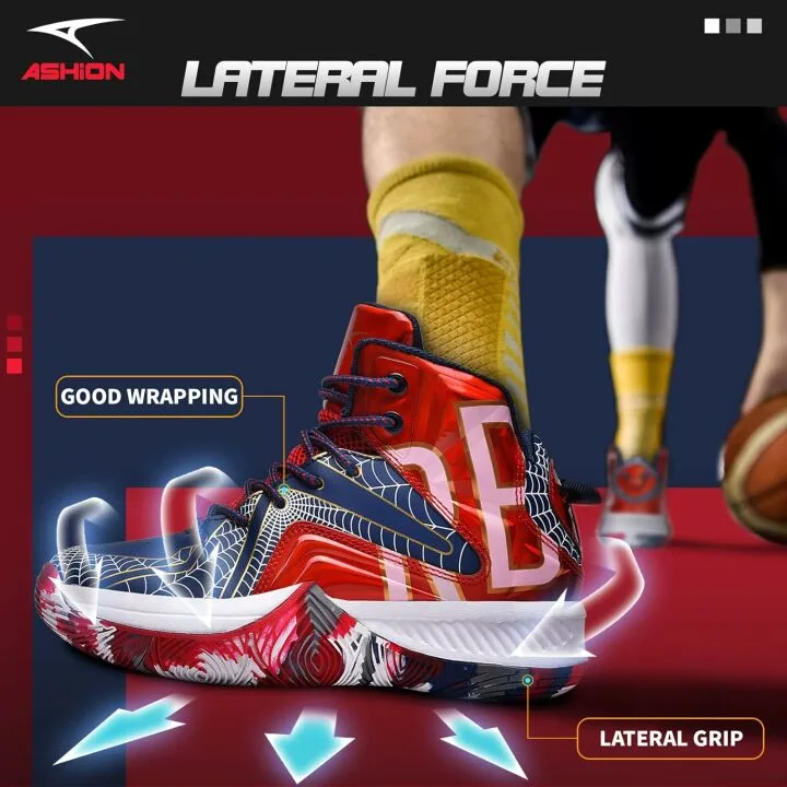 High Top Kids Basketball Shoes - Breathable & Cushioned