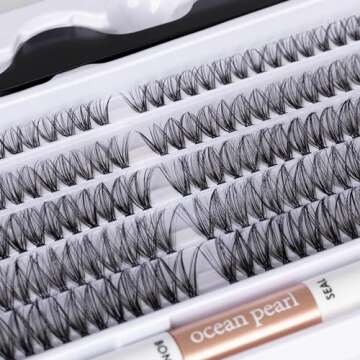 DIY Lash Extension Kit 200pcs Lash Clusters Eyelash Extension Kit 30D 10-16mm Individual Eyelashes w...