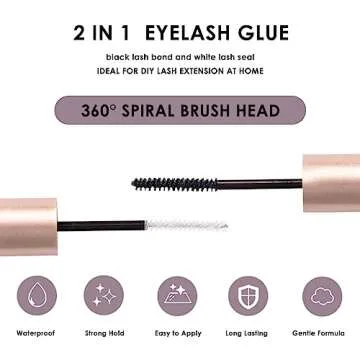 DIY Lash Extension Kit 200pcs Lash Clusters Eyelash Extension Kit 30D 10-16mm Individual Eyelashes with Lash Bond and Seal and Lash Tweezers Easy to Apply at Home (30D-0.07D-10-16MIX KIT)