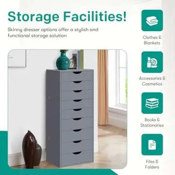 Naomi Home Bianca 9 Drawer Chest - Stylish Storage Solution