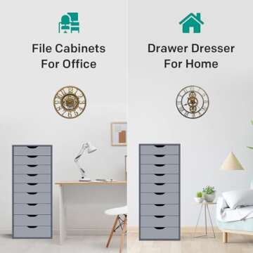 Naomi Home Bianca 9 Drawer Chest - Stylish Storage Solution