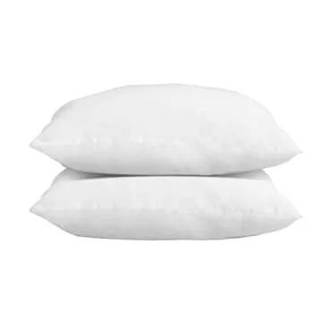 Foamily 18x18-in Pillow Inserts Set of 2, Machine Washable