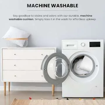 Foamily 18x18-in Pillow Inserts Set of 2, Machine Washable