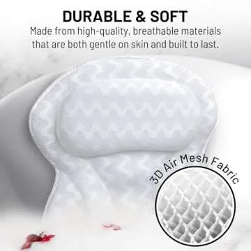 Sierra Concepts Luxury Bath Pillow for Ultimate Relaxation