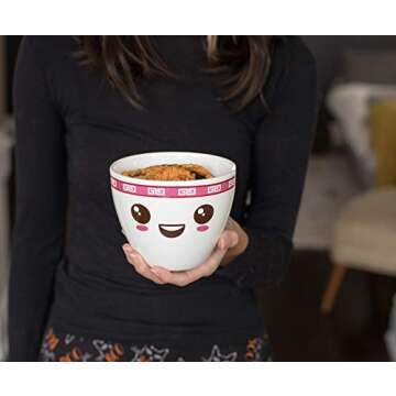 Toynk Miso Hungry Japanese Dinnerware Set | 16-Ounce Ramen Bowl and Chopsticks