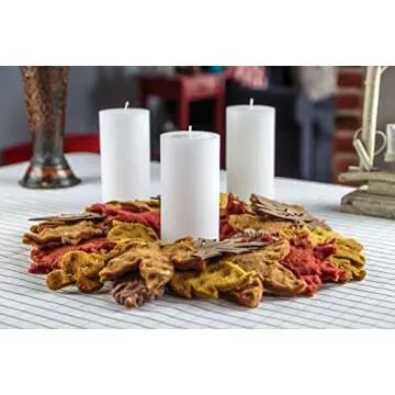 Melt Candle Pillar Candles, 3 Pack - Unscented Pillars for Home