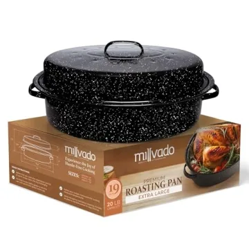 Millvado Roasting Pan With Lid: Your Ultimate Thanksgiving Turkey Roaster