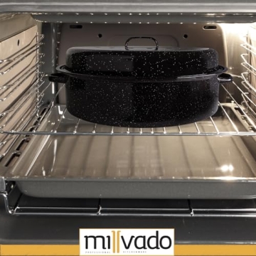 Millvado Roasting Pan with Lid – Perfect for Thanksgiving