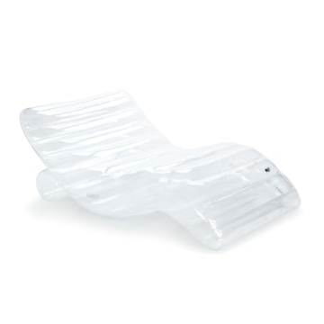 FUNBOY Giant Super Clear Chaise Lounger Pool Float for Adults